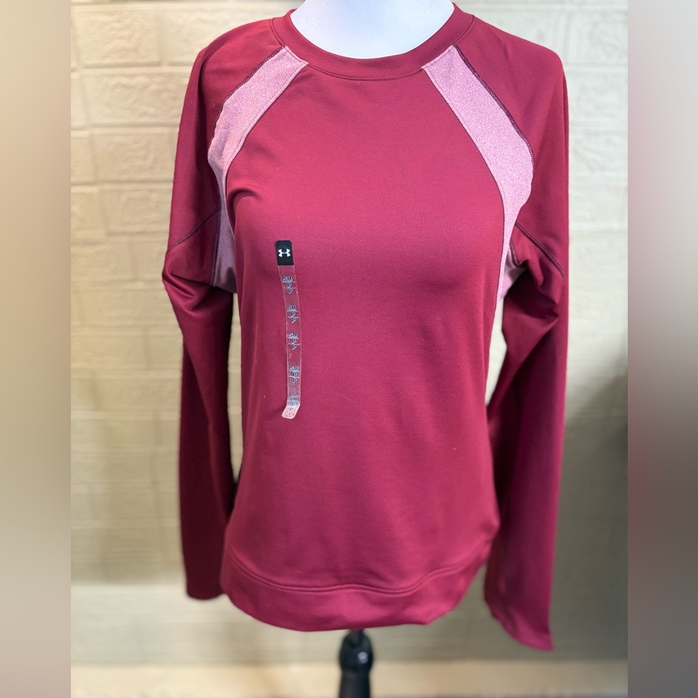 Under Armour Women's Burgundy and Pink Sweatshirt